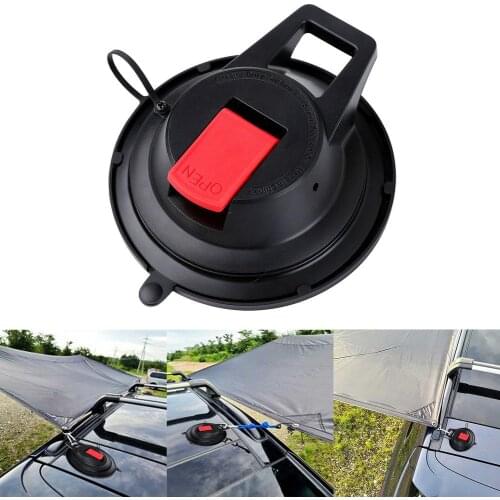 Heavy Duty Vacuum Suction Cup Plate Anchor Camping Tarp Accessory for Car Side Awning Outdoor Camping Gear Tool