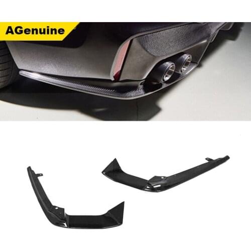 Carbon fiber 3D style rear bumper lip aprons rear bumper splitters for BMW 5 series F90 M5