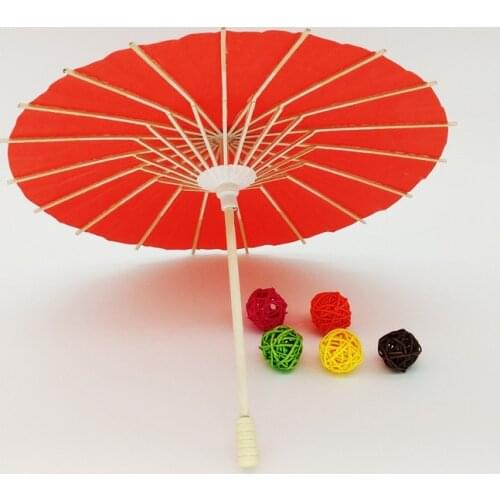 New 30cm colored paper umbrella China traditional Umbrella Outdoor wedding Party Decoration Kids DIY painting paper umbrella