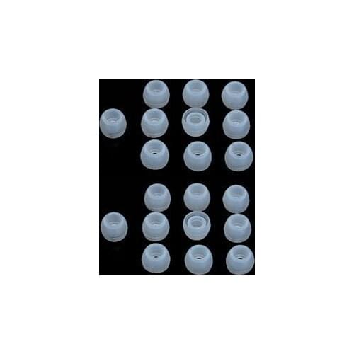 10 Pairs Small Clear Silicone Replacement Ear Buds Tips for Audio-Technica Skullcandy Monster Sony Ultimate Ears Sharp