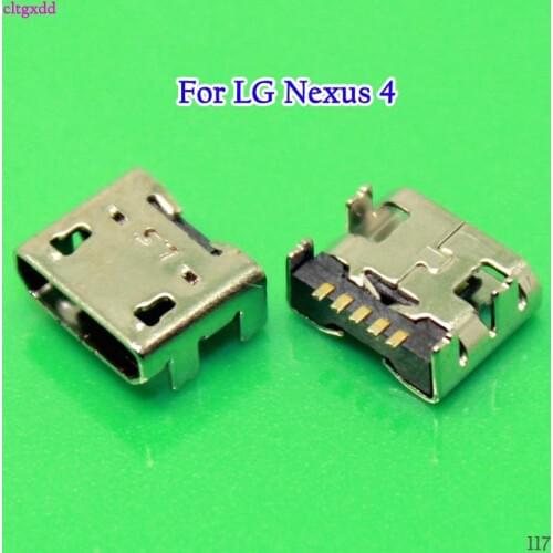 10PCS/Lot Micro USB Charging Port Jack Connector For LG Google Nexus 4 E960 E610 P700 P705 L7 II P710 L9 P760 P768 P769 L90