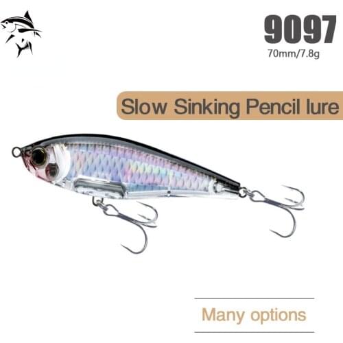 2021 Fishing Tackle 3D Twitch Bait Carp Slow Sinking Pencil Hard Fishing Bait 7cm/7.8g Artificial Bait Twitchbait for Fishing