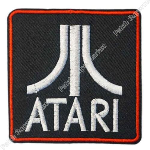 3.3" ATARI CORPORATION TV MOVIE Cosplay Uniform Embroidered Emblem applique iron on sew on patch badge for t-shirt baseball cap