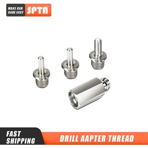 SPTA Car Polisher Adapter M14, M16, 5/8, 5/16-24 Thread Aluminium Alloy Adapter for Rotary Polisher or Electric Drill