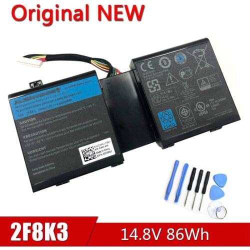 2F8K3 NEW Original 02F8K3 Laptop Battery For Dell Alienware 17 17X 18 18X M18X M17X ALW18D-1788 0KJ2PX KJ2PX G33TT 14.8V 86Wh