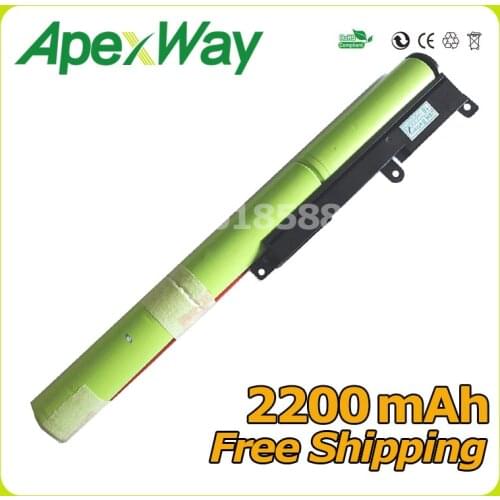 Apxway 2200mAh New Laptop Battery A31N1601 For ASUS F541UA R541UA R541UJ R541UV X541SA X541SC X541U X541UA X541UV 0B110-00440000