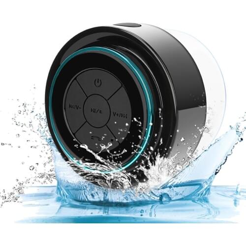 Bluetooth Shower Speaker Portable Wireless Waterproof Speaker HD Sound and Bass Suction Cup Hands-Free Speakers 20PCS/lot