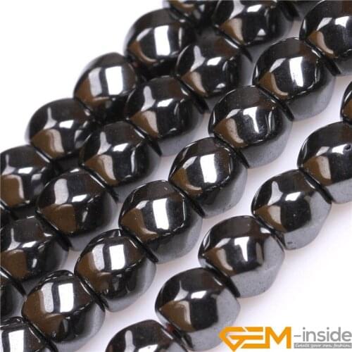 6x7mm Natural Twisted Column Hematite Stone Beads DIY Loose Beads For Jewelry Making Strand 15 Inches Wholesale