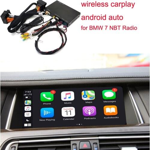 CarPlay Wireless iOS for BMW 7 Series F01 F02 wheelbase F03 F04 2013-2015 NBT ID4 Style Android Auto Mirror Link AirPlay