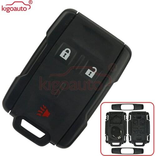 Kigoauto M3N-32337100 Replacement smart key shell case 2+1B for Chevrolet Silverado Colorado GMC Canyon Sierra 2015 2016 2017