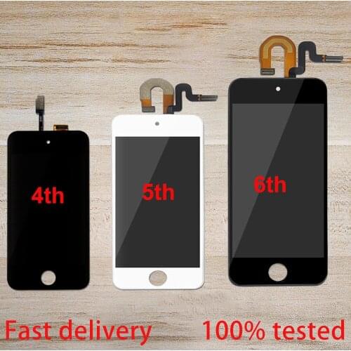 DHL Free shipping For iPod Touch 6 6th LCD Touch Panel Glass Sensor Digitizer Assembly For iPod Touch 5 5th LCD Display