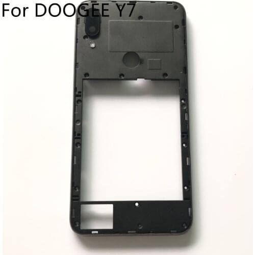 DOOGEE Y7 Used Back Frame Shell Case + Camera Glass Lens For DOOGEE Y7 SC9863A Octa-Core 5.84" Smartphone