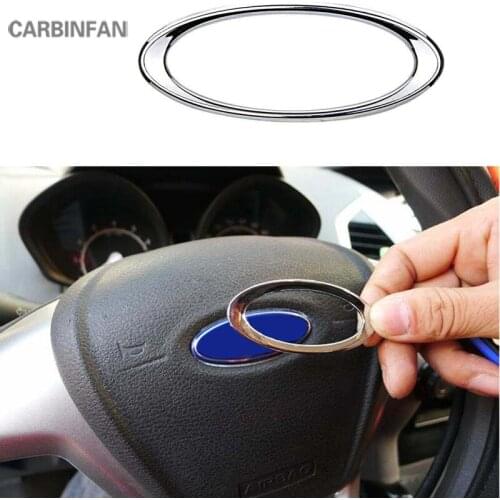 Interior ABS chrome Steering wheel Sticker decorative Circle Cover Trim For Ford Fusion Mondeo 2013 2014 2015 2016 2017 C1457