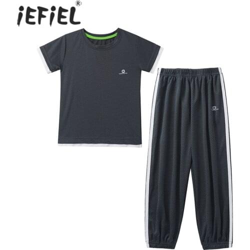Teen Boy Girl Clothing Set Summer Quick-Drying Outfit Kids Tracksuit For Girls Casual Sport Suit Children Clothing 2 4 6 8 9 10Y