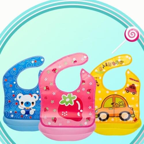 Fashionable Silicone Baby Bib Waterproof Infant Bibs Newborn Feeding Cloth Toddle Boys Girls Adjustable Different Styles Of Bibs