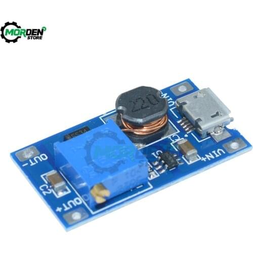 MT3608 DC-DC Step Up Converter Booster Power Supply Module Boost Step-up Board MAX output 28V 2A for arduino