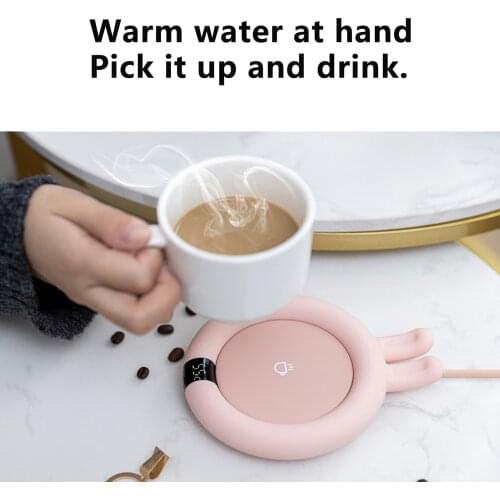 Cup Warmer Heat Beverage Mug Mat Keep Drink Warm Heater Heating Coaster Pad Desktop Coffee Milk Tea Heating Coaster Heater#g4