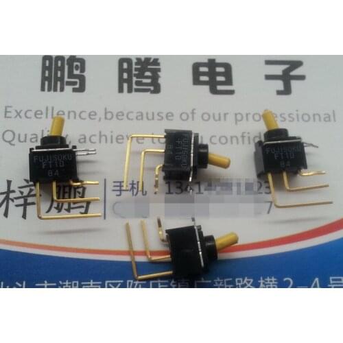 Original new 100% FT1D-4M miniature waterproof button switch 3pin 2gear bend foot the rocker arm