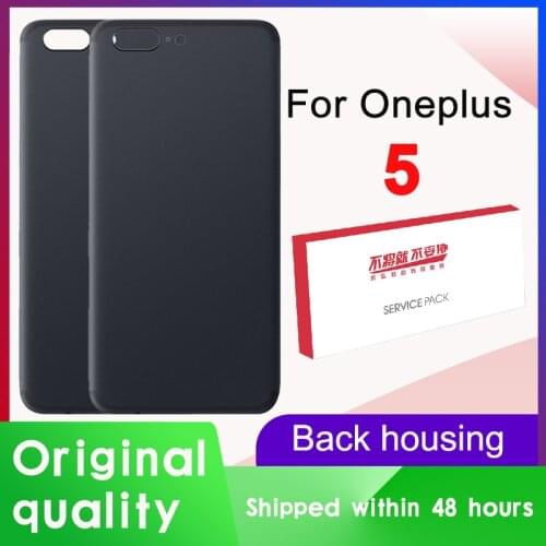 Original Back Housing Replacement For Oneplus 5 Back Cover Battery Glass For One Plus 5 Door Rear Replacement Case With Logo