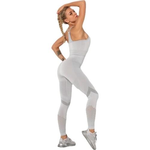 Pin peach butt seamless knit fitness pants high waist tight hollow yoga pants set