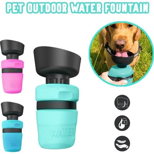 Pet Dog Drinking Water Bottle Sports Squeeze Type Puppy Cat Portable Outdoor Feed Bowl Drinking Water Jug Cup Dispenser #G2