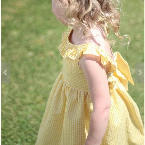 Toddler Girl Dress 2018 Summer Ruffles Bow Baby Clothings European Kids Clothes