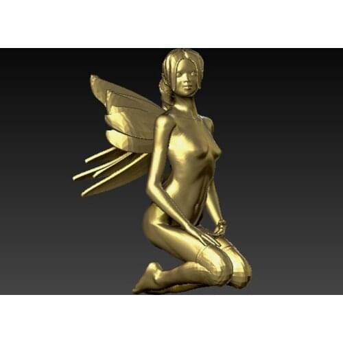 Sexy Fairy 3D carved figure sculpture 3d model for cnc machine in STL file format