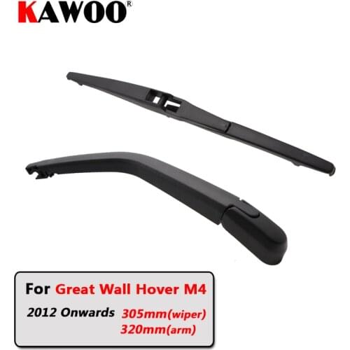 KAWOO Car Rear Wiper Blade Back Window Wipers Arm For Great Wall Hover M4 Hatchback (2012 Onwards) 305mm Auto Windscreen Styling