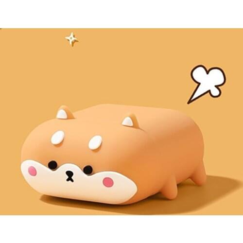 Cute Cartoon Bull Terrier Dog Headphone Case For Apple Airpods Wireless Headset Lovely Puppy Silicone Protection Earphone Cover