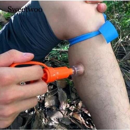 Outdoor Survival Rescue Emergency Safety Tool Venom Extractor First Aid Kit Wild Vipers Bees Biting Venom Vacuum Extractor Pump