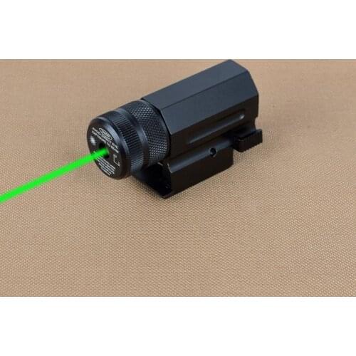 Tactical CNC Aluminum Fullsize Red/Green Laser Sight For Airsoft Rifle Handgun Fit Glock AR15 M4 With QD 20mm Rail Hunting Sight