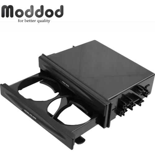 Universal One Din Car Radio CD Refitting Pocket Stereo Dash Installation Mounting Trim Fascia Kit Drawer With Drink Cup Holder