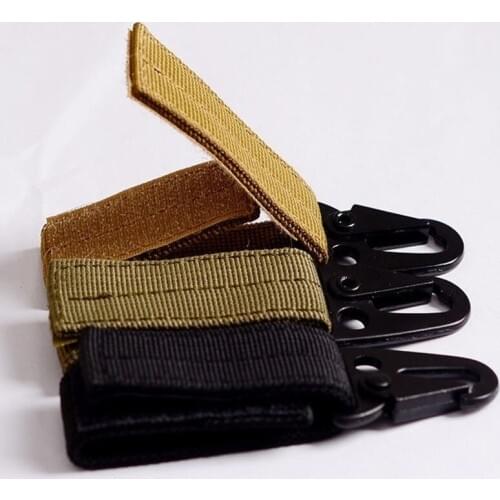 High Quality High Strength Nylon Webbing Buckle Alloy KeyHook Belt Hanging Carabiner Hook 7871