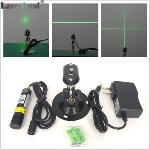 1875 532nm 10mW 20mW 30mW 50mW Green Line Laser Module Dot Point Cross Line Laser Generator Diode Locator for Wood Stone Sawmill