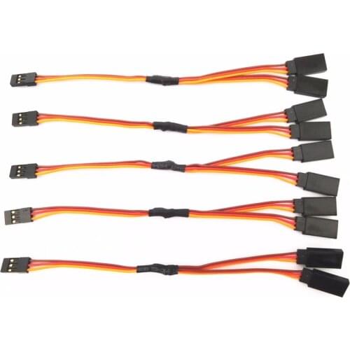 5Pcs 15cm/30cm 22AWG 26AWG Servo Y Extension Cord Lead Wire Cable for Futaba JR Servo Part