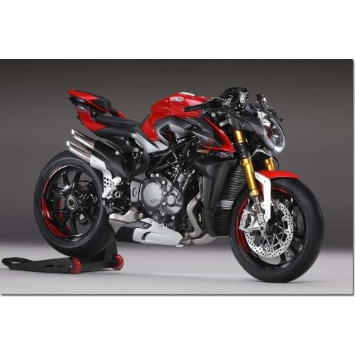 Agusta Brutale 1000 RR Sport Motorcycle Canvas Painting Vehicle Poster Wall Pictures Print For Living Room