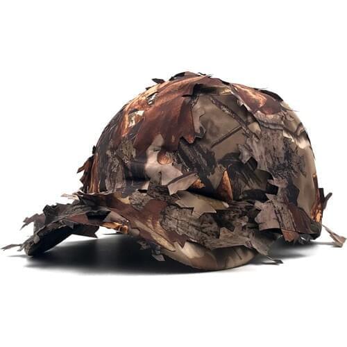 Maple Leaf Print Army hat Anti-terrorism Camouflage Hats for Men Military Training Jungle Snipe Baseball Cap snapback Outdoor