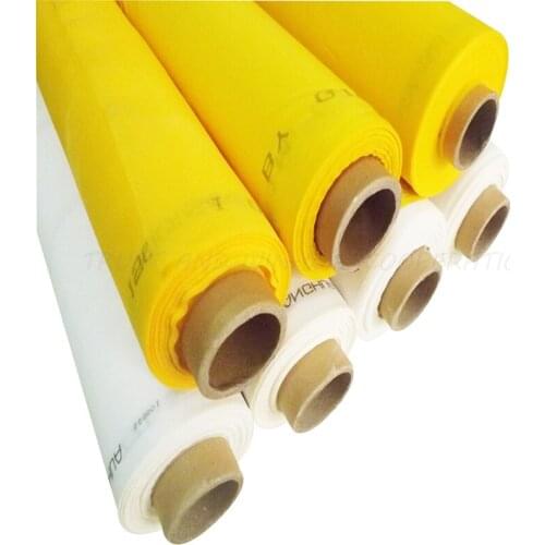 Free Shipping ! white 120T-34W-115cm-9mts high quality polyester screen printing mesh