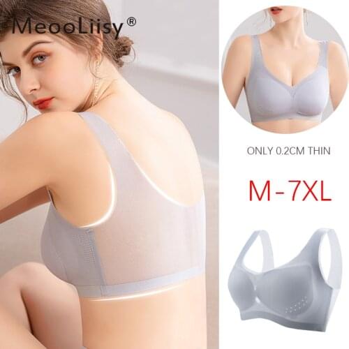Plus Size Bra Seamless Bras For Women Underwear Tube Top BH Sexy Bralette With Pad Vest Brassiere Ultra Thin Undershirts