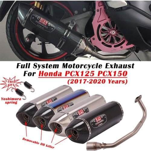 For Honda PCX125 PCX150 PCX 125 150 2017 - 2019 2020 Motorcycle Yoshimura R11 Exhaust Escape Full System Muffler Front Mid Pipe
