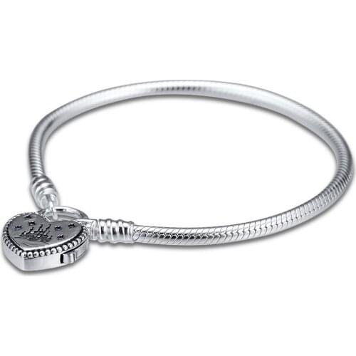 Fantasyland Castle Heart Bracelet Authentic 925 Silver Bracelets For DIY Woman Fashion Bracelets For Jewelry Making