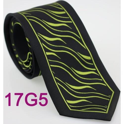YIBEI Coachella Ties Black Border Green Zebra Striped Necktie Formal Neck Tie 8.5cm Microfiber Ties Wedding Cravate For Men 17G5