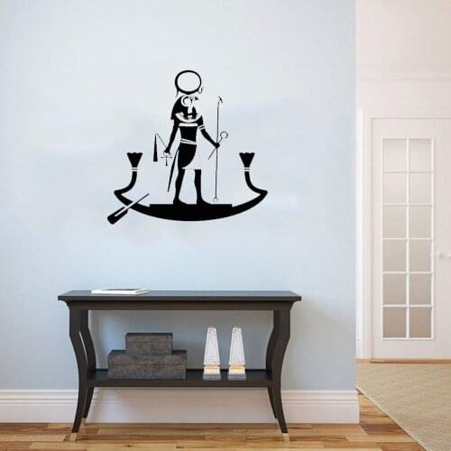 Art Mural Ancient Egyptian God Ra Religion Egypt Wall Stickers For Bedroom Living Room Home Decor Vinyl Wall Decal ov618
