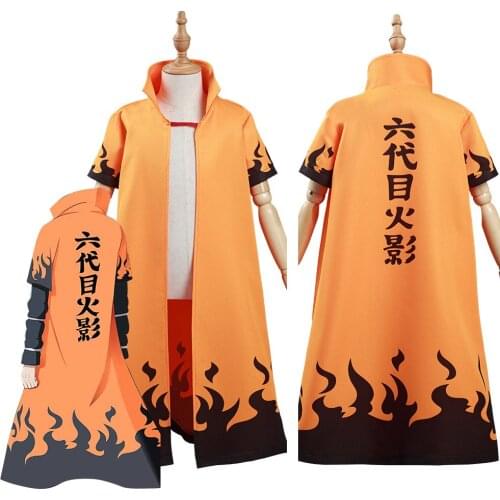 Anime Kids 6th Hokage Hatake Kakashi Cosplay Costume Kids Cloak Coat Halloween Carnival Suit