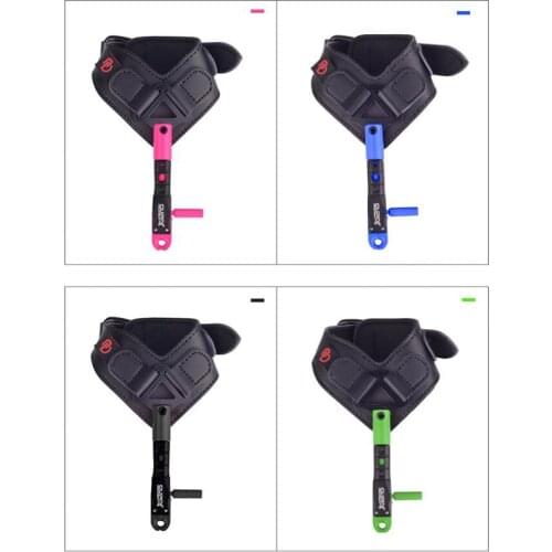 4 Colors Archery Wrist Release Aids 360degree Rotatable For Shooting Practice With Trigger Wrist Strap Caliper Accessories