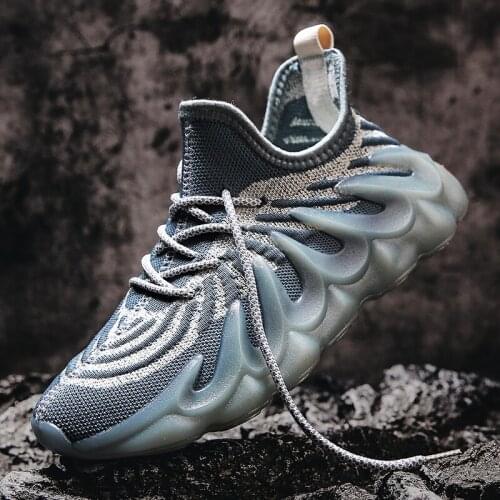 Men Shoes Air Mesh Casual Shoes Summer Lace Up Trainers Light Soft Breathable Sneakers Men Chaussure Homme Sport Shoes Big Size