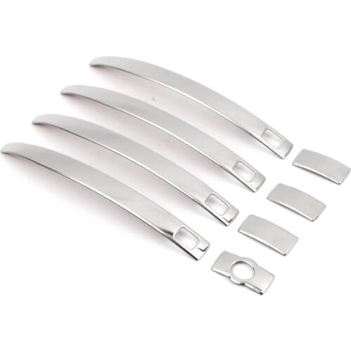 Door Handle Cover Molding Trim for Audi Q5 A4 Q3 A1 S5 2009-2016 Stainless Steel with Smart Keyhole
