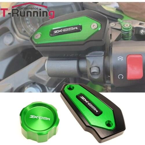 Motorcycle CNC Front & Rear Brake Fuel Reservoir Cover Fluid Cylinder Cap For Kawasaki Ninja ZX-25R zx 25r ZX25R 2021
