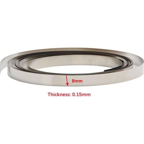 Spot Welder Machine Nickel Strip Tape 2M 8mm x 0.1/0.12/0.15 For Li 18650 Battery Spot Welding Compatible