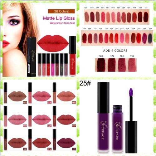 NICEFACE Mist Matte Moisturizing Lip Gloss Long Lasting Non Sticky Liqstick